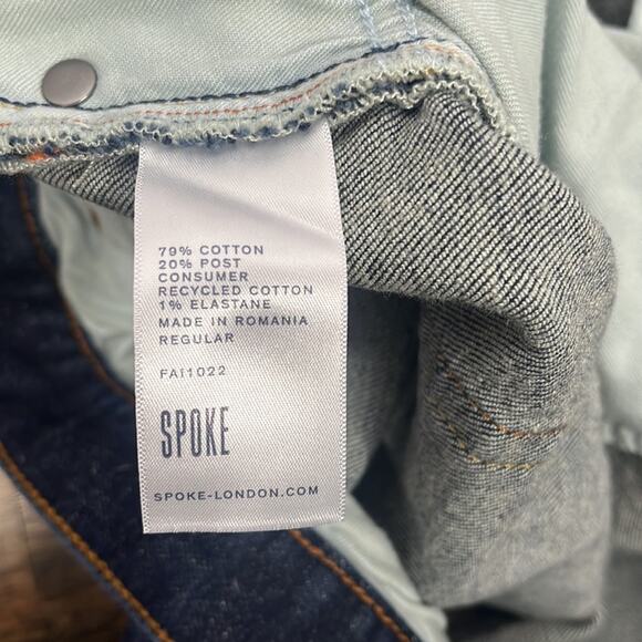 Spoke Original 12 Oz Original Denim in Rinse Wash. - Picture 11 of 13